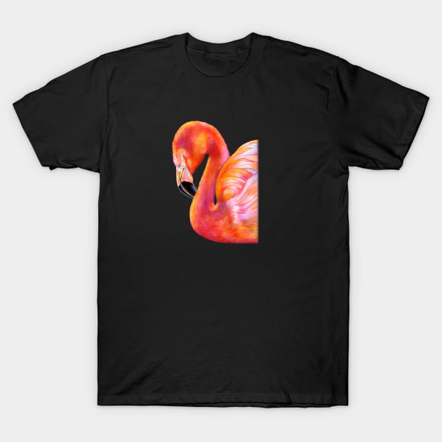 Flamingo T-Shirt by Tim Jeffs Art